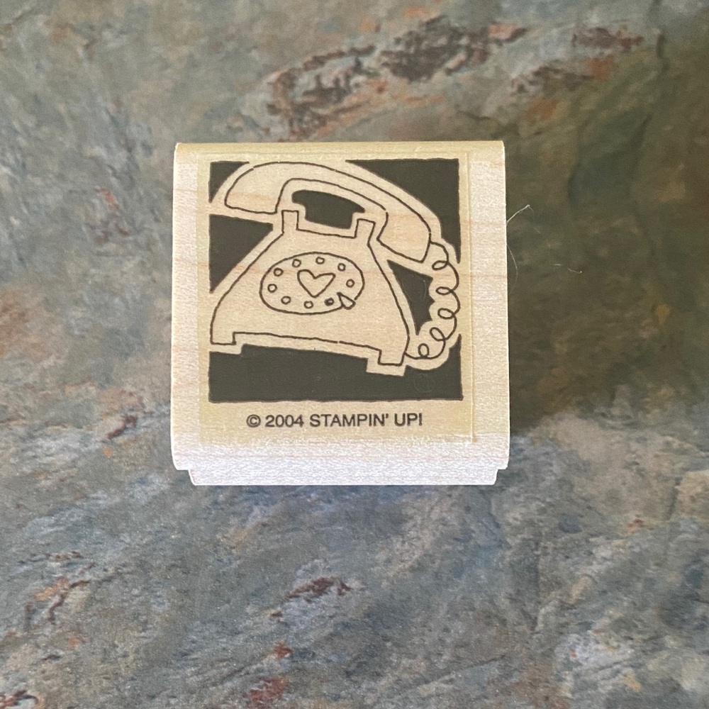 Stampin' Up! Retro Telephone Stamp NWOT